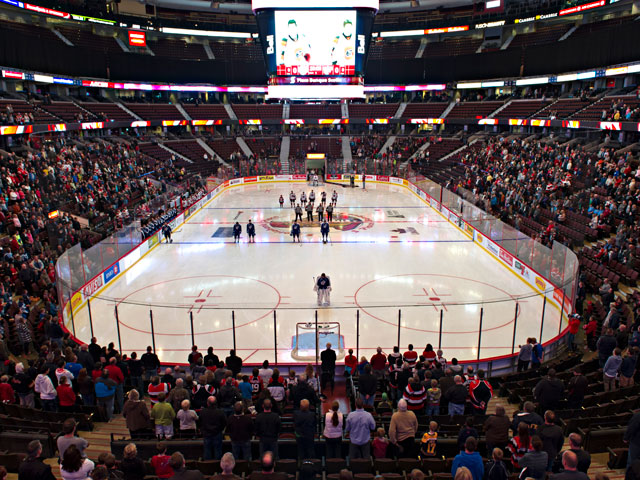 Hockey pregame in Ottawa, Canada